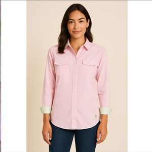 Lilly Pulitzer Resort Fit Gingham Check Button Down Shirt
Size Small NWOT